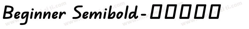 Beginner Semibold字体转换